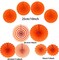Greentek; 41 Pcs Orange Party Decorations Kit, Tissue Paper Pom Poms, Paper Fans, Tassel Garland, Hanging Swirls, Pennant Banner & Circle Garland for Halloween, Birthday, Wedding, Baby Shower, Festival Decor; Category:Ceiling Decorations; Image:6